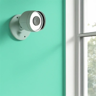 New York City vivint camera facing a window